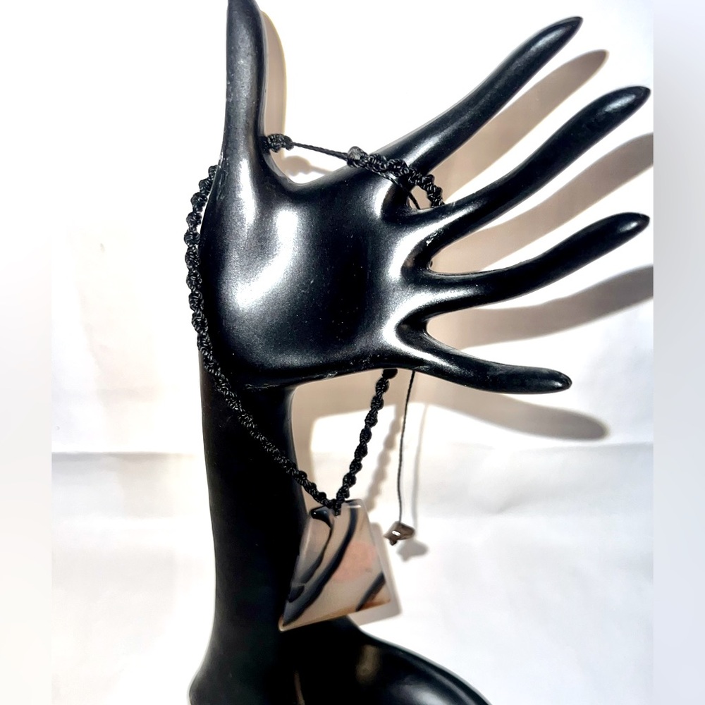 Elegant Black & White Statement Necklace